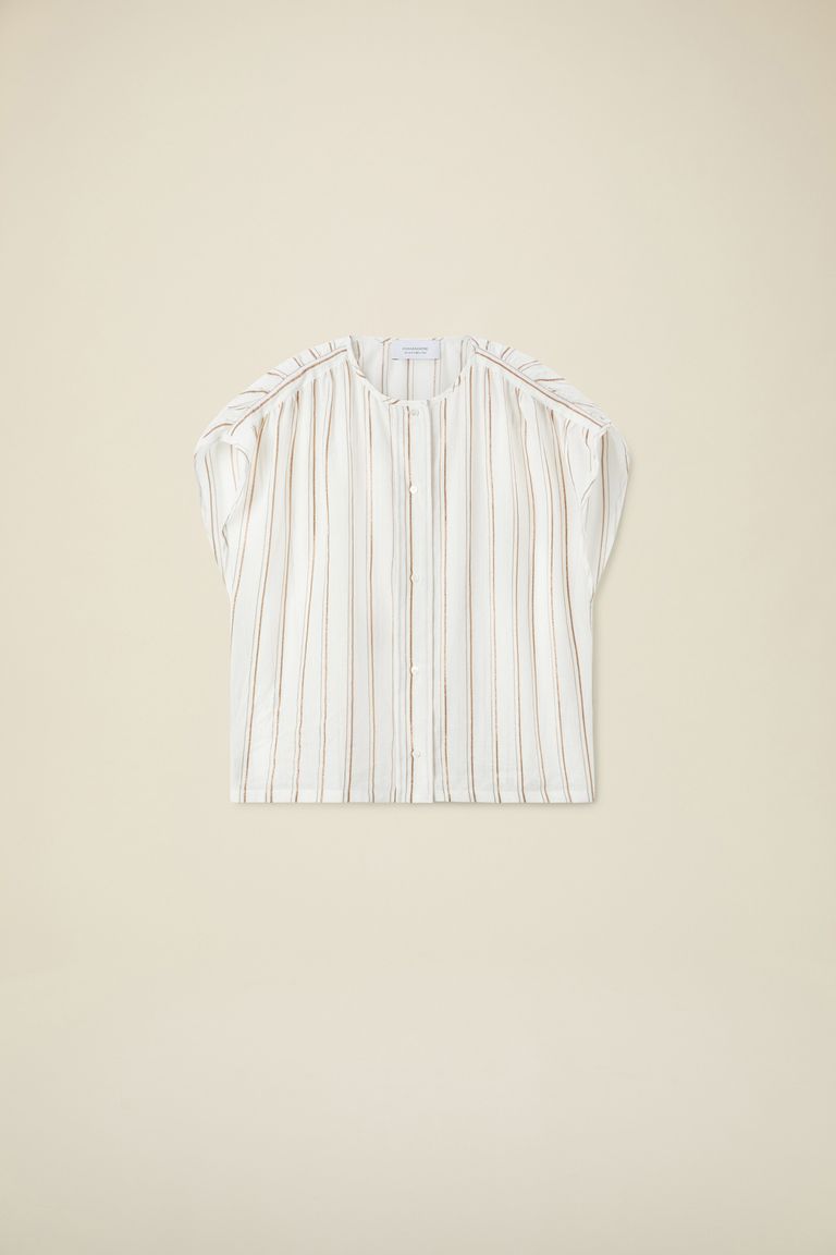 Pomandere Top rigato lurex Promozione