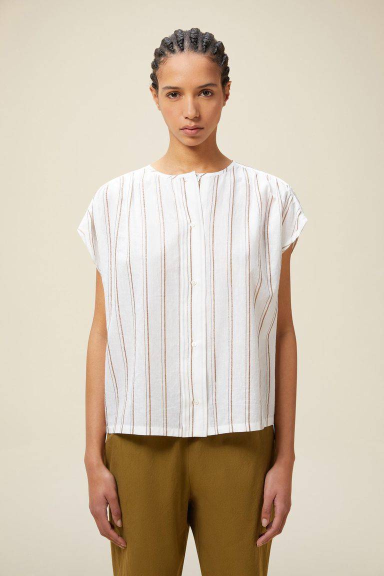 Pomandere Top rigato lurex Promozione