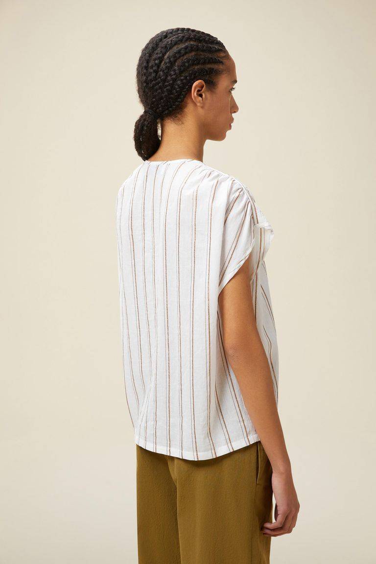Pomandere Top rigato lurex Promozione