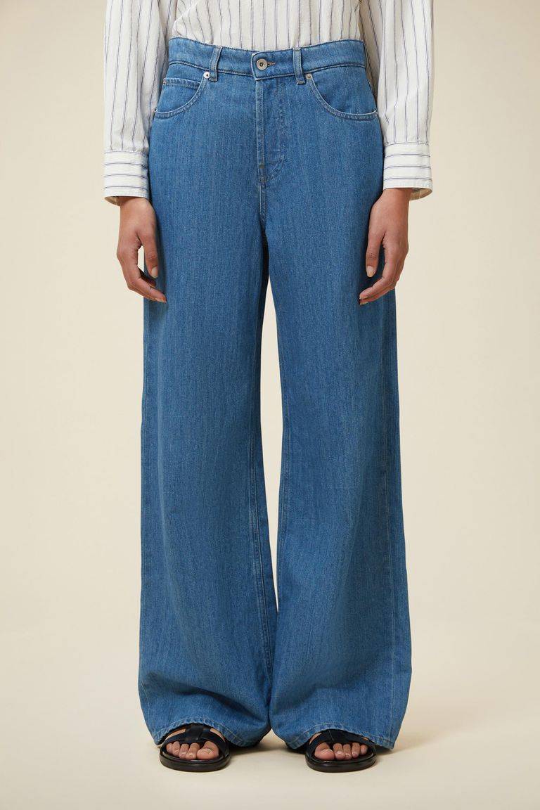 Pomandere Denim wide leg Affare Del Giorno