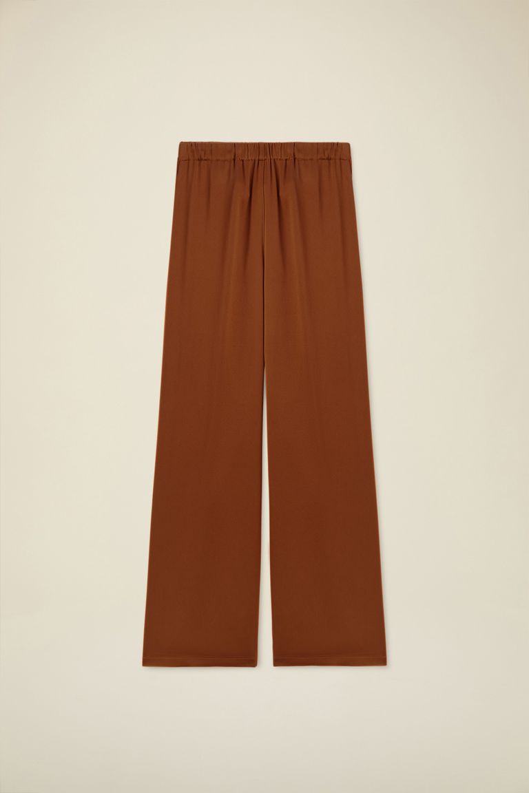 Pomandere Pantalone ampio con elastico in vita lucido Negozi Online