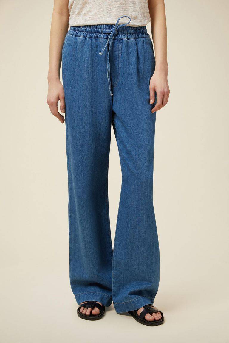 Pomandere Denim con elastico in vita Saldi