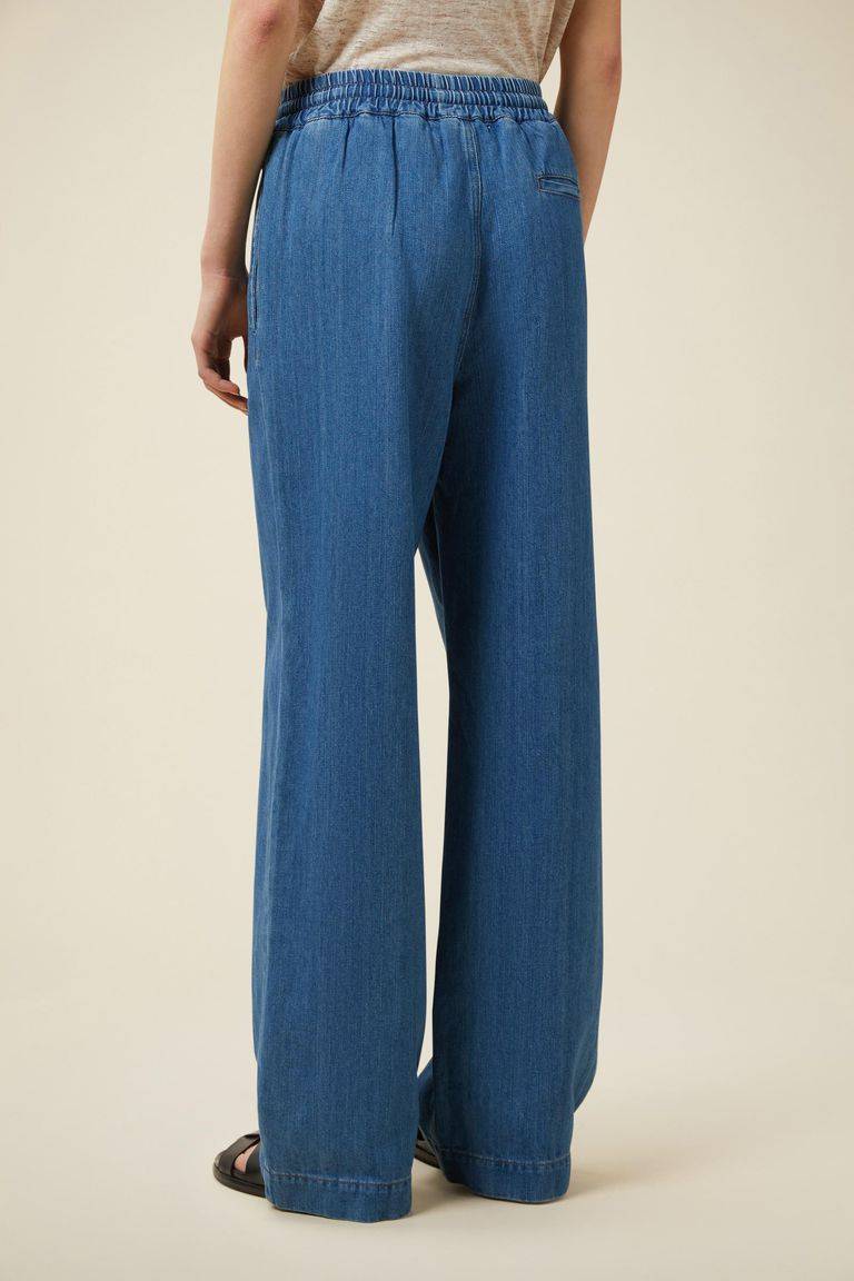 Pomandere Denim con elastico in vita Saldi