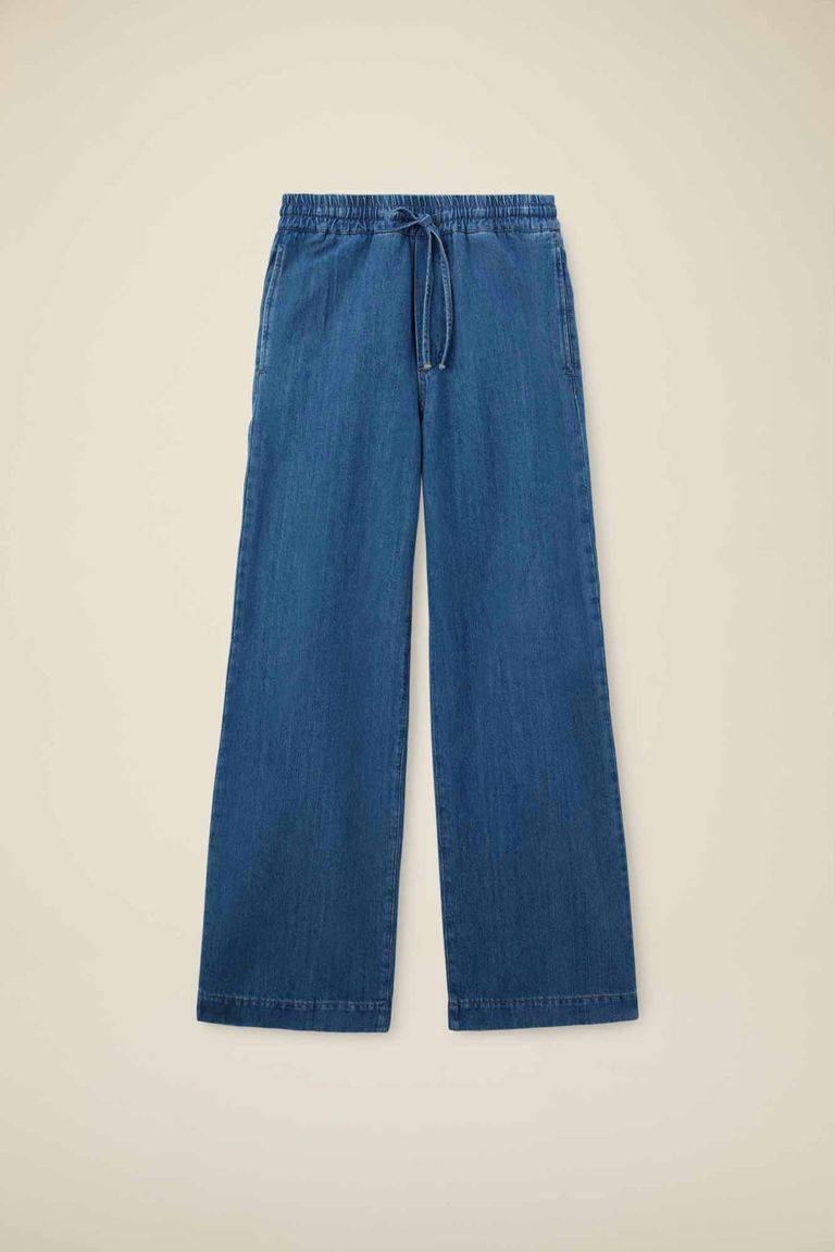 Pomandere Denim con elastico in vita Saldi