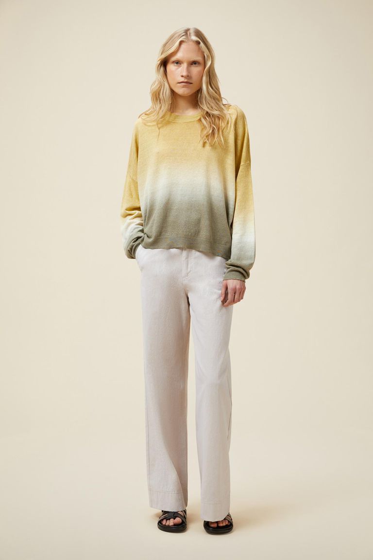 Pomandere Maglione girocollo con tintura degradè Sconto