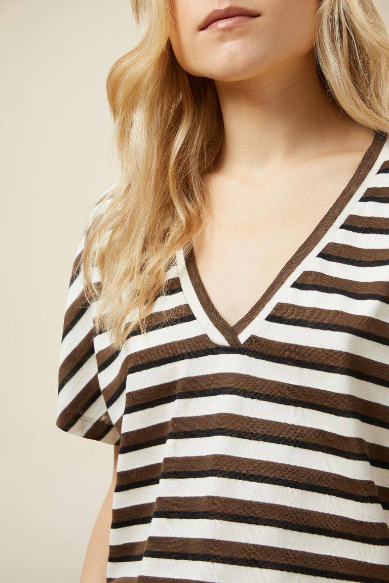 Pomandere T-shirt con scollo a V Negozio