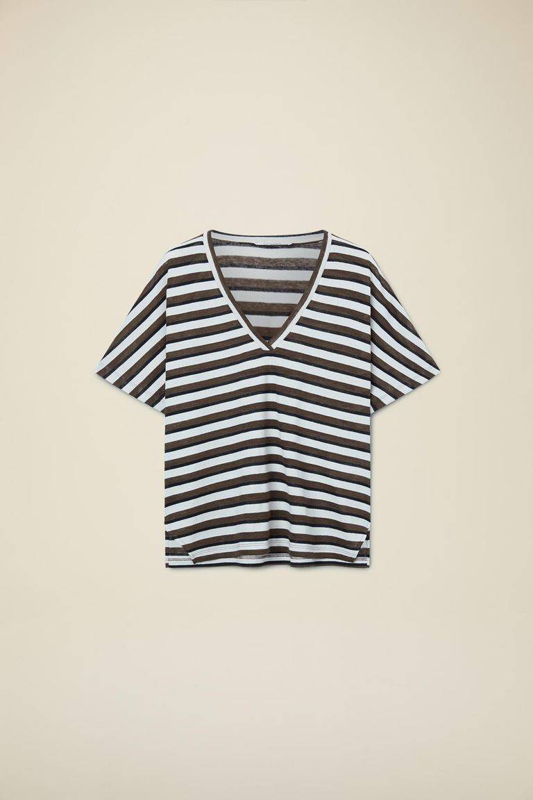 Pomandere T-shirt con scollo a V Negozio