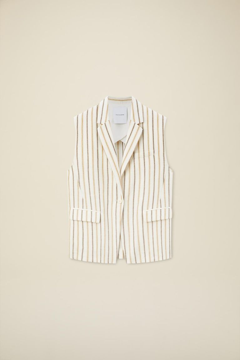 Pomandere Gilet rigato Qualità Garantita