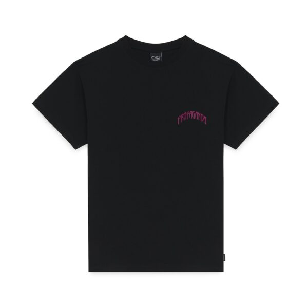 Propaganda Triangle Web T-Shirt – Black Saldi