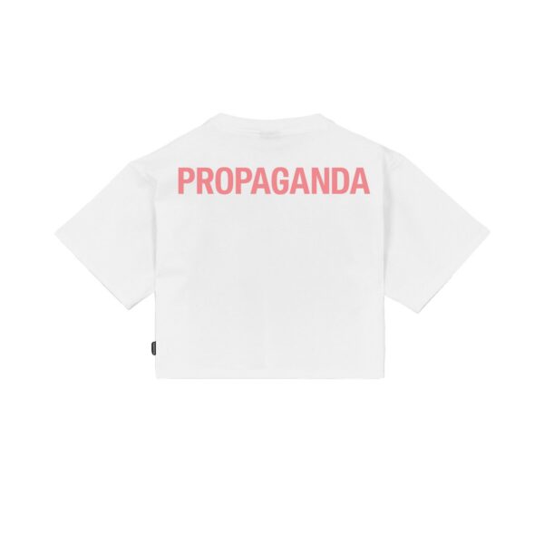 Propaganda Women Logo Croptop Tee – White Offerta