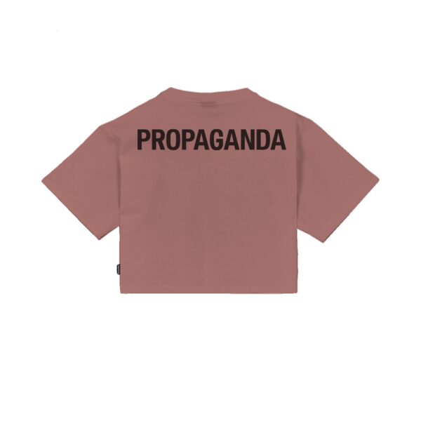 Propaganda Women Logo Croptop Tee – Clay Economico