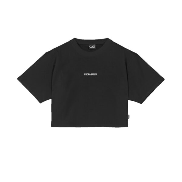 Propaganda Women Ribs Croptop Tee – Black Online