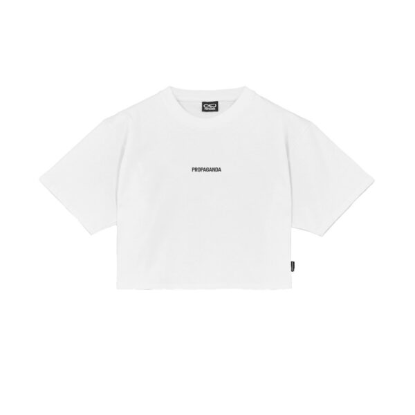 Propaganda Women Ribs Croptop Tee – White Outlet