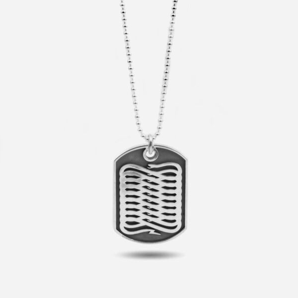 Propaganda Collana con Ciondolo Piastra Militare Propaganda W/ Nove25 In Argento Offerta speciale