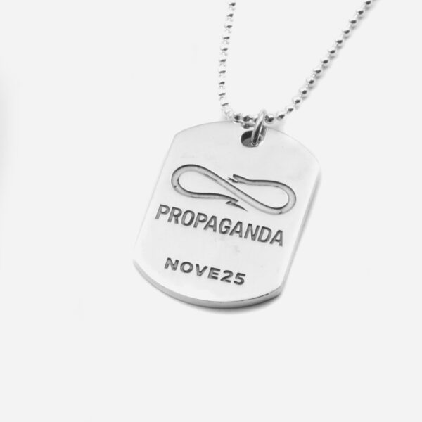 Propaganda Collana con Ciondolo Piastra Militare Propaganda W/ Nove25 In Argento Offerta speciale