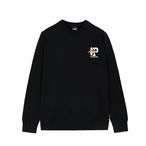 Propaganda Butcher Crewneck – Black Fino al 65% di sconto