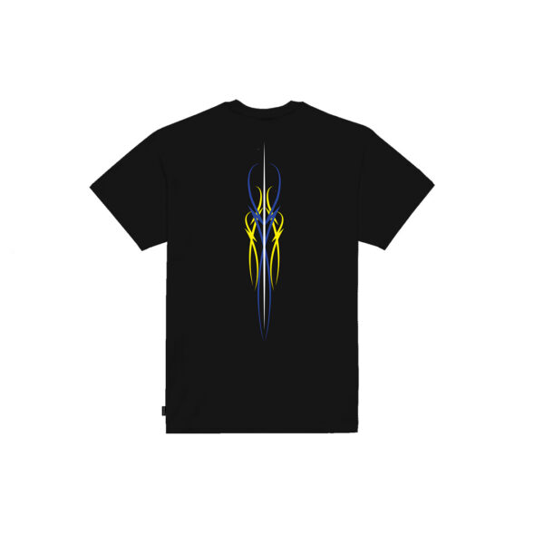 Propaganda Logo Pin Stripe Tee – Black Offerta speciale