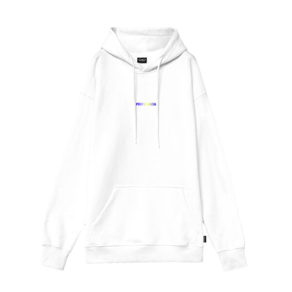 Propaganda Ribs Gradient Hoodie – White Sconti VIP