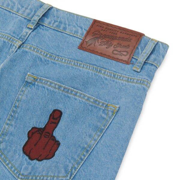Propaganda Denim Baseball Shorts – Blue Presa