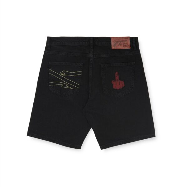 Propaganda Denim Baseball Shorts – Black Sconto