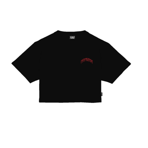 Propaganda Triangle Bengala Crop Top Tee – Black Online