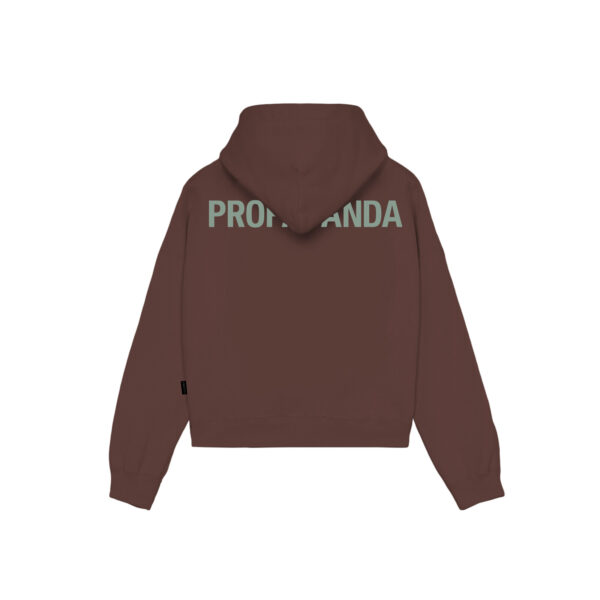 Propaganda Logo Woman Crop Top Hoodie – Mink In Saldo