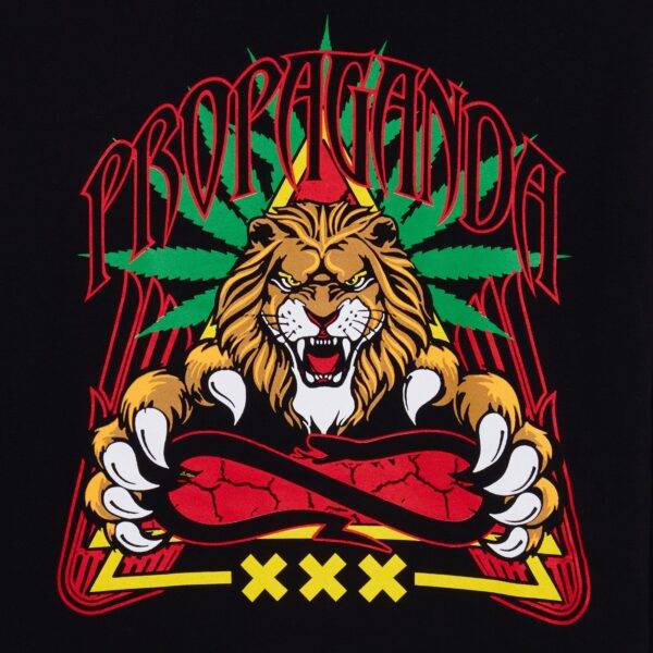 Propaganda Triangle Lion Hoodie – Black Offerte speciali