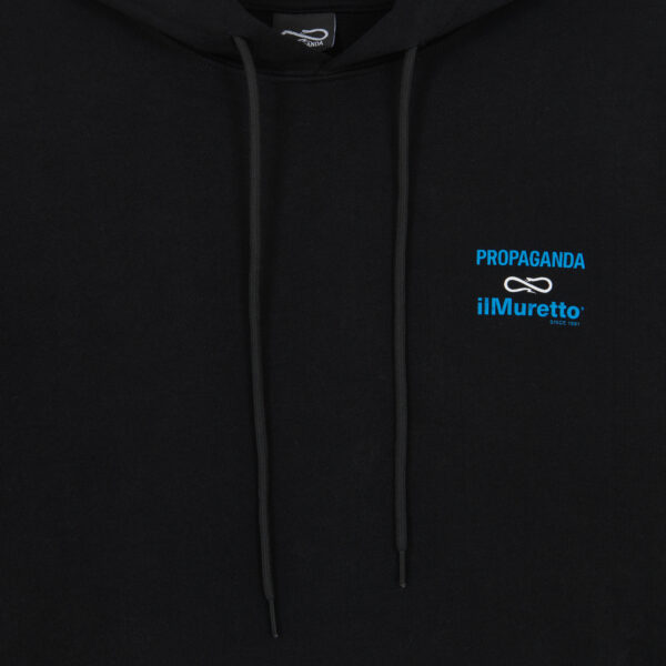 Propaganda Propaganda x ilMuretto Hoodie Short Sleeve – Black Negozi Online