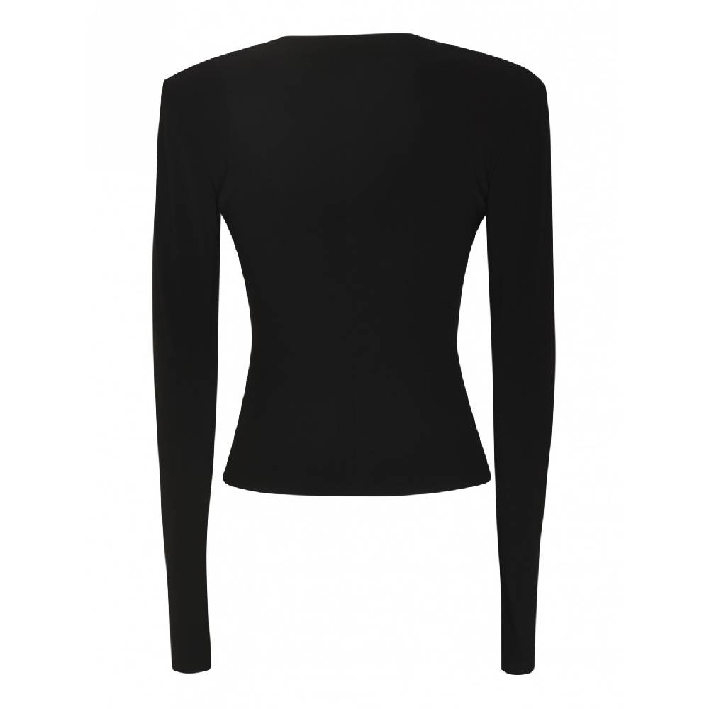 NORMA KAMALI Maglia girocollo m l spalla imbottita Novità