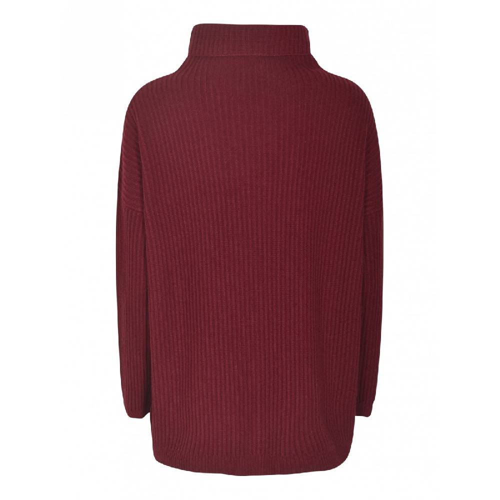 F CASHMERE Maglia collo alto costa inglese Presa