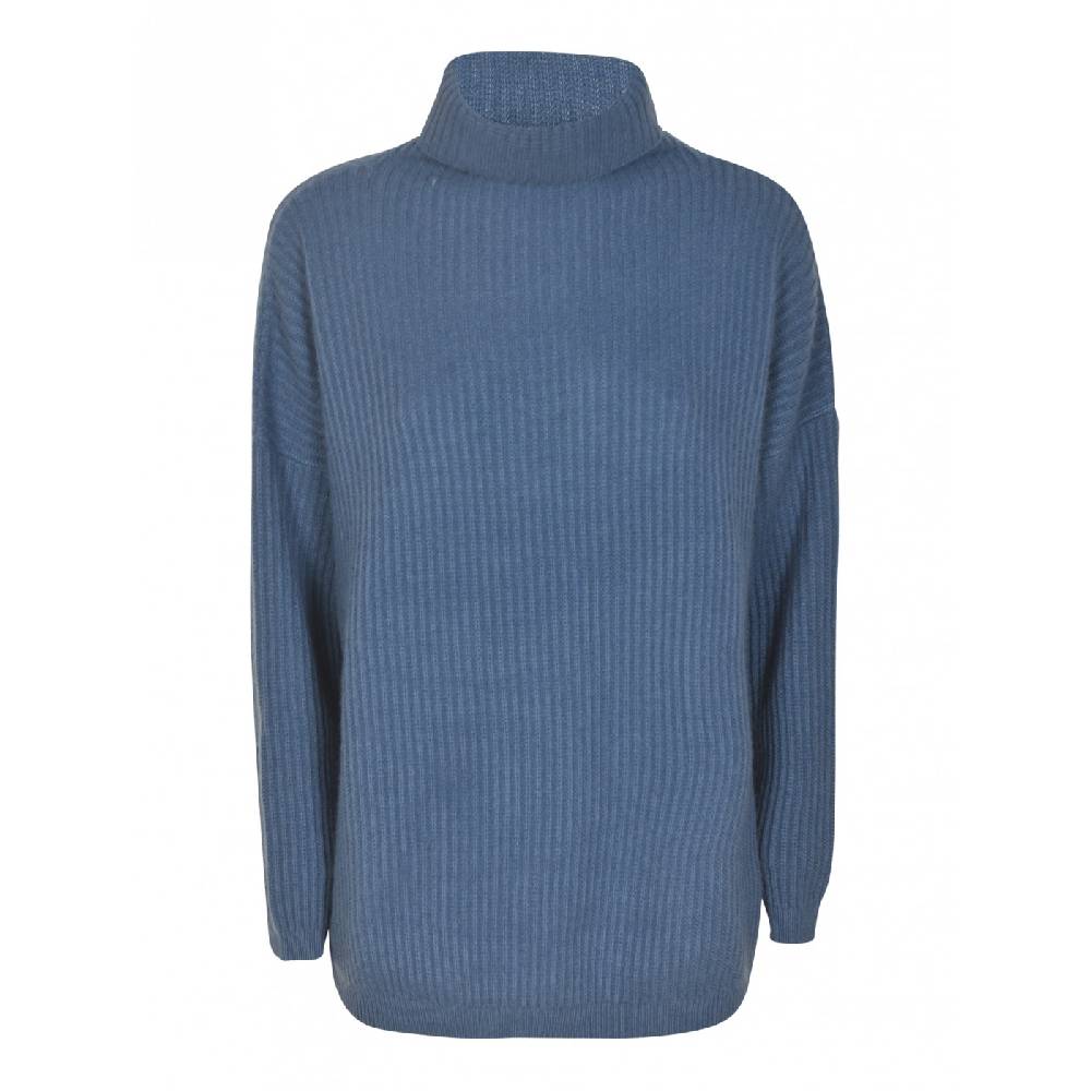 F CASHMERE Maglia collo alto costa inglese Hotsell