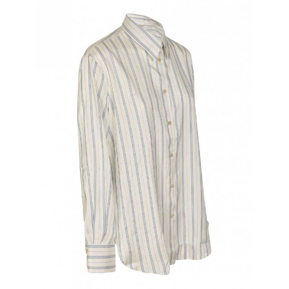 MASSIMO ALBA Camicia dritta riga verticale Vendita Calda