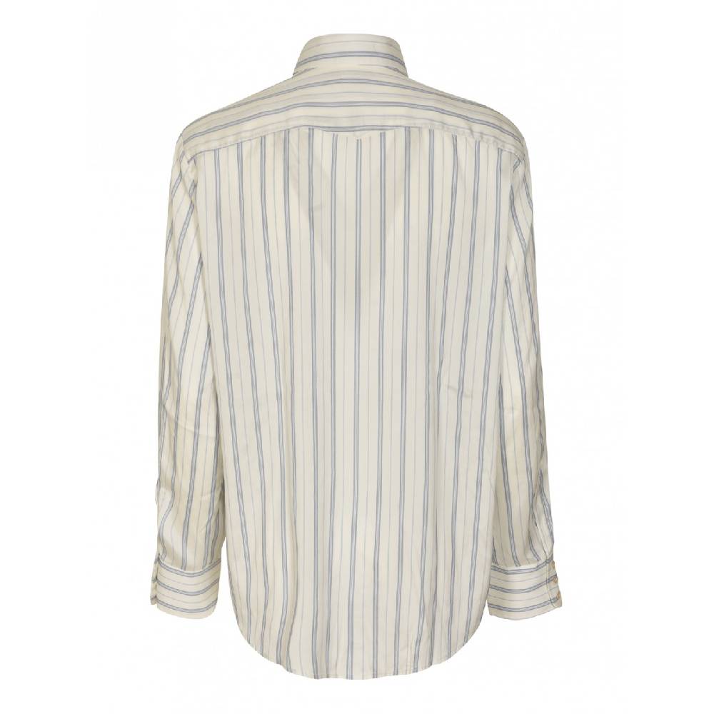 MASSIMO ALBA Camicia dritta riga verticale Vendita Calda
