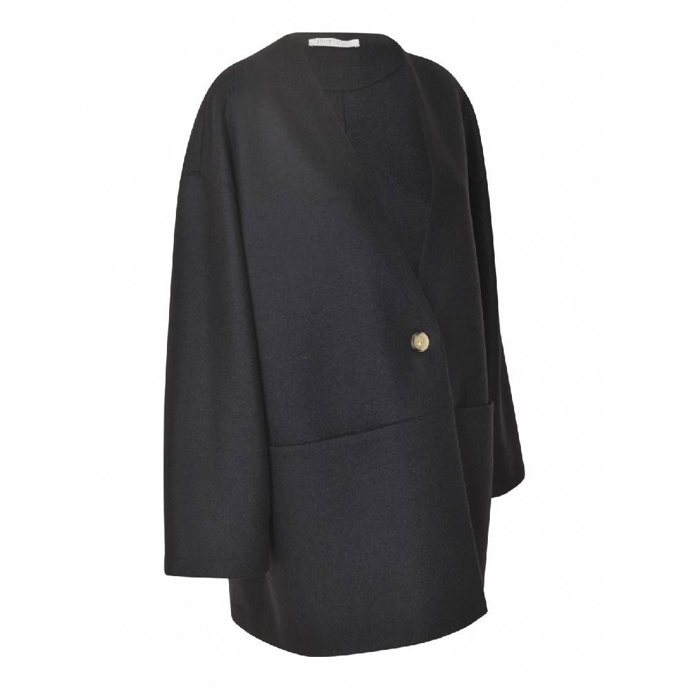 HARRIS WHARF LONDON Giaccone over senza collo Promozione Limitata