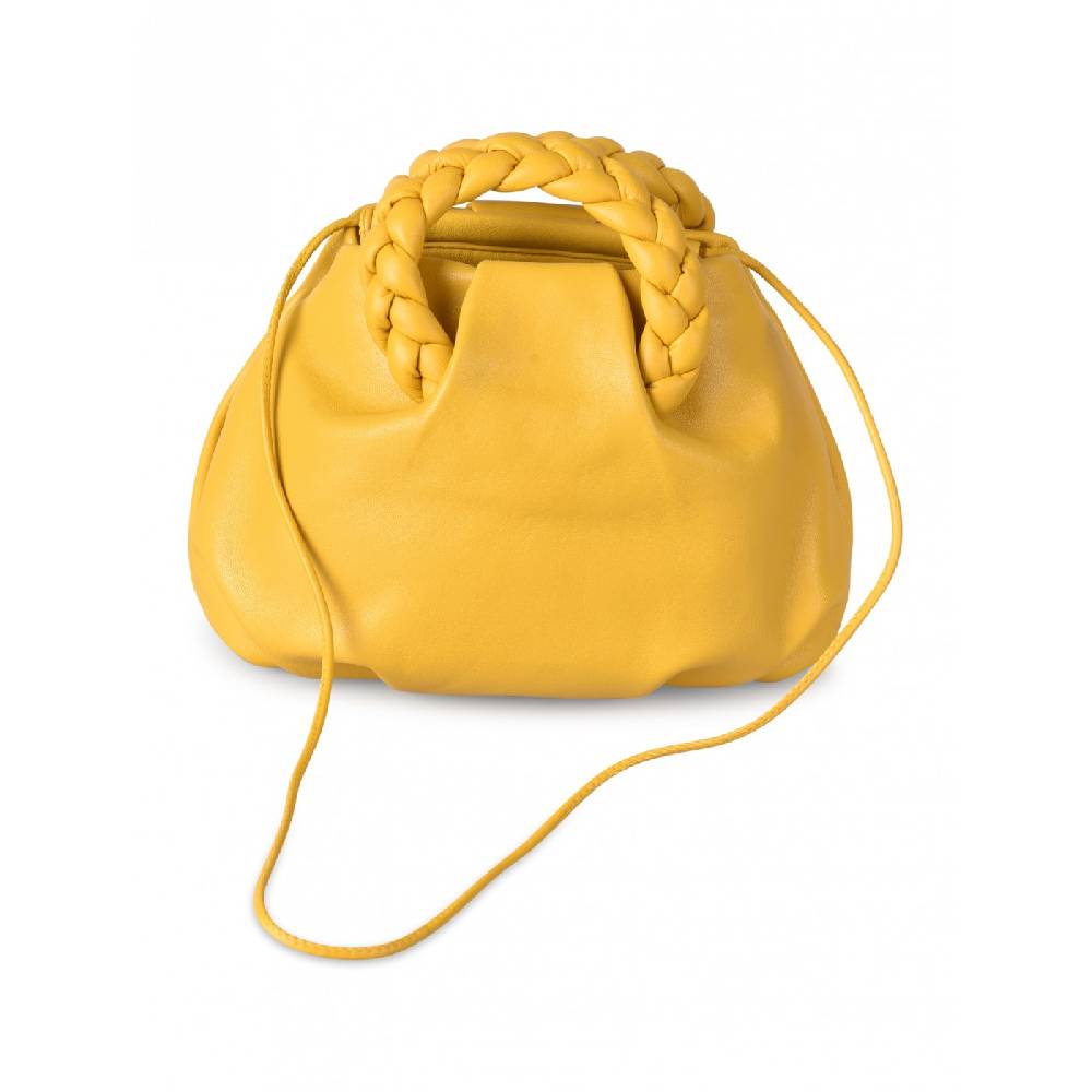 HEREU Bombon braided handle pleated crossbody Saldi Di Fabbrica