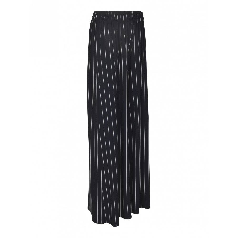 NORMA KAMALI Pantaloni gamba larga elastico in vita Qualità Garantita