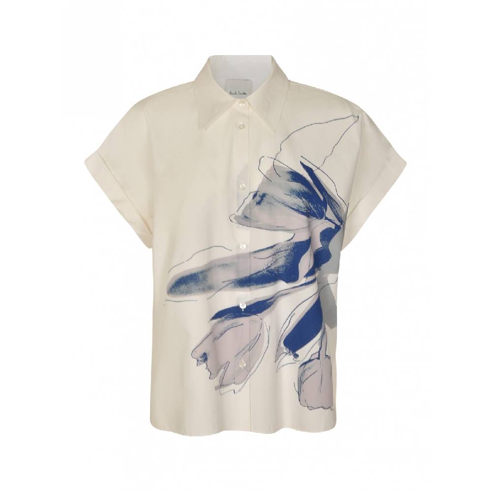 PAUL SMITH Camicia m m con stampa fiore Hotsell