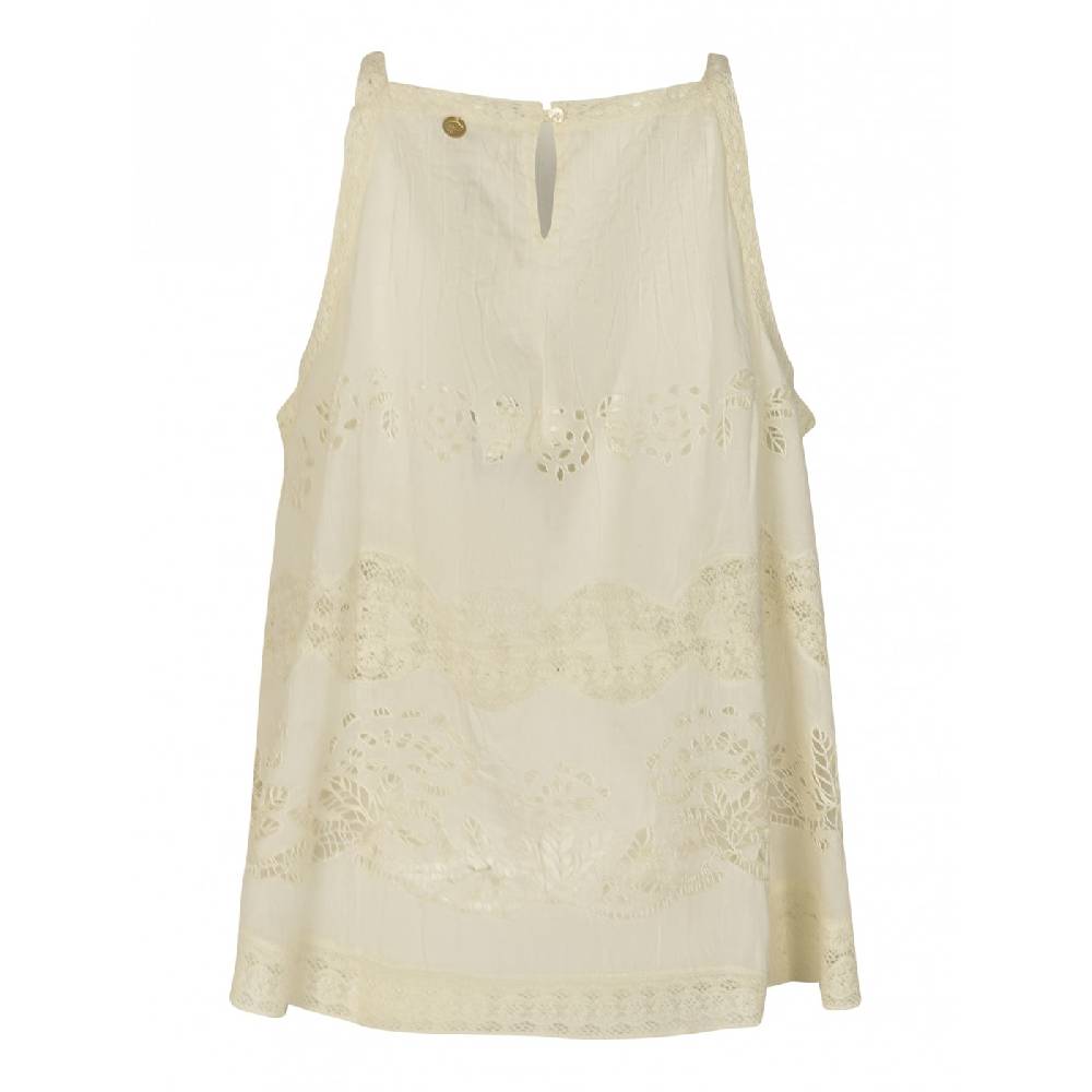 ANTIK BATIK Top senza maniche traforato aloha Sconto di tempo limitato