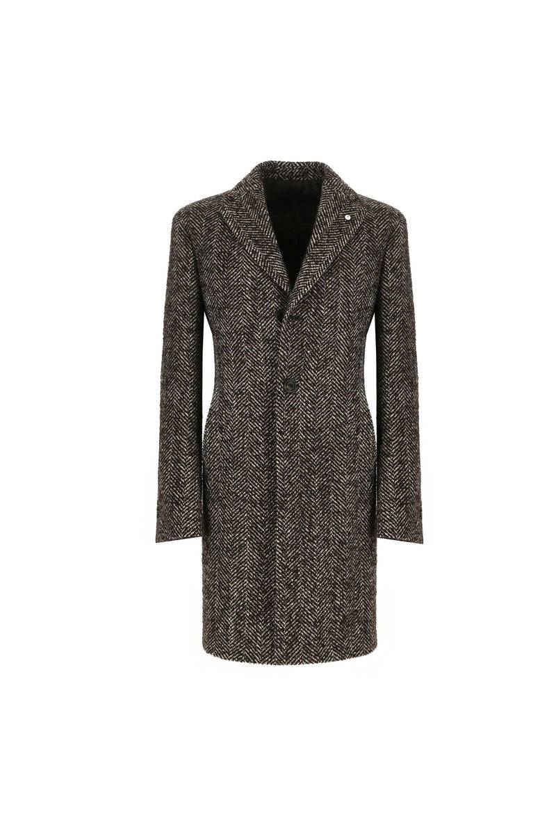 ﻿Lubiam Cappotto monopetto marrone Cappotto monopetto marrone Spedizione Gratuita