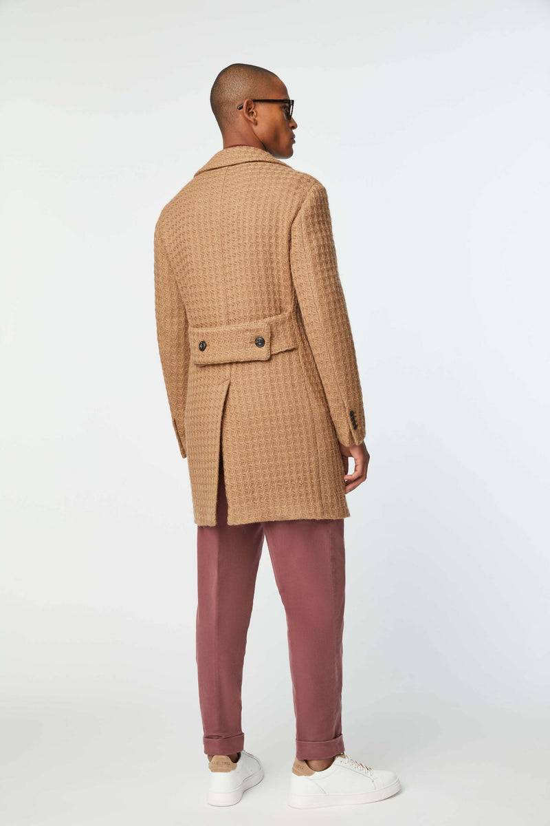 Lubiam Cappotto doppiopetto non trattato nocciola Cappotto doppiopetto non trattato nocciola Acquista Ora