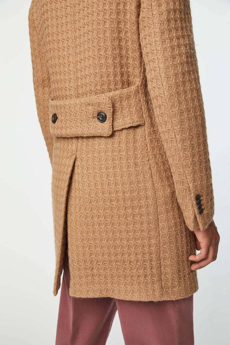 Lubiam Cappotto doppiopetto non trattato nocciola Cappotto doppiopetto non trattato nocciola Acquista Ora