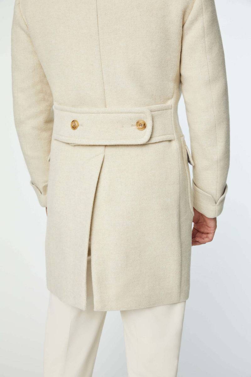 Lubiam Cappotto doppiopetto non trattato bianco Cappotto doppiopetto non trattato bianco Promozione Limitata