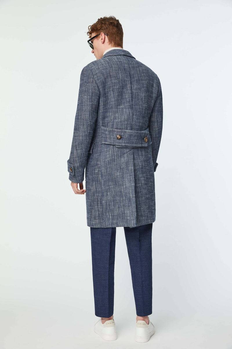 Lubiam Cappotto doppiopetto Sartorial Indigo Cappotto doppiopetto Sartorial Indigo Prezzo Ridotto