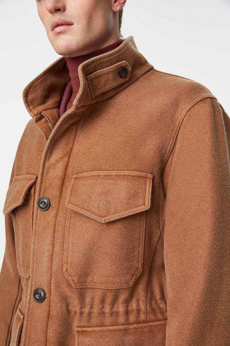 Lubiam Field jacket tinto capo marrone bruciato Field jacket tinto capo marrone bruciato Outlet