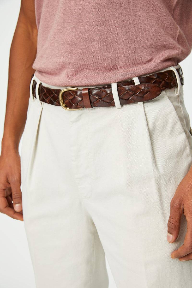 Lubiam Cintura in cuoio intrecciata bufalo Cintura in cuoio intrecciata bufalo Saldi
