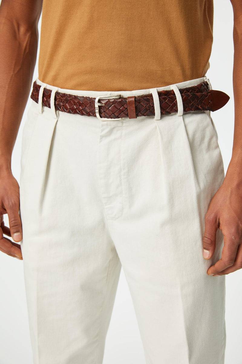 Lubiam Cintura in cuoio intrecciata bufalo Cintura in cuoio intrecciata bufalo Hotsell
