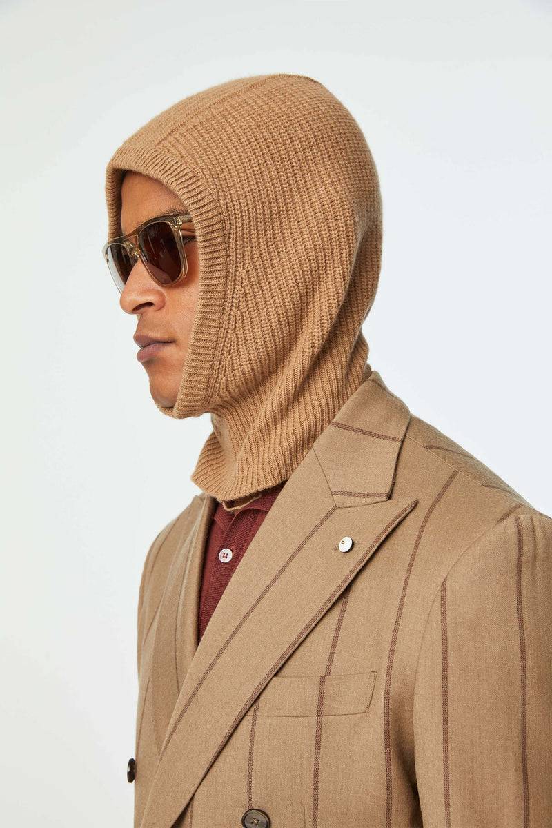 Lubiam Balaclava a coste nocciola Balaclava a coste nocciola Online