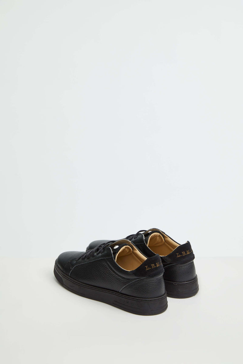 Lubiam Sneaker retro-tennis nero Sneaker retro-tennis nero Negozio