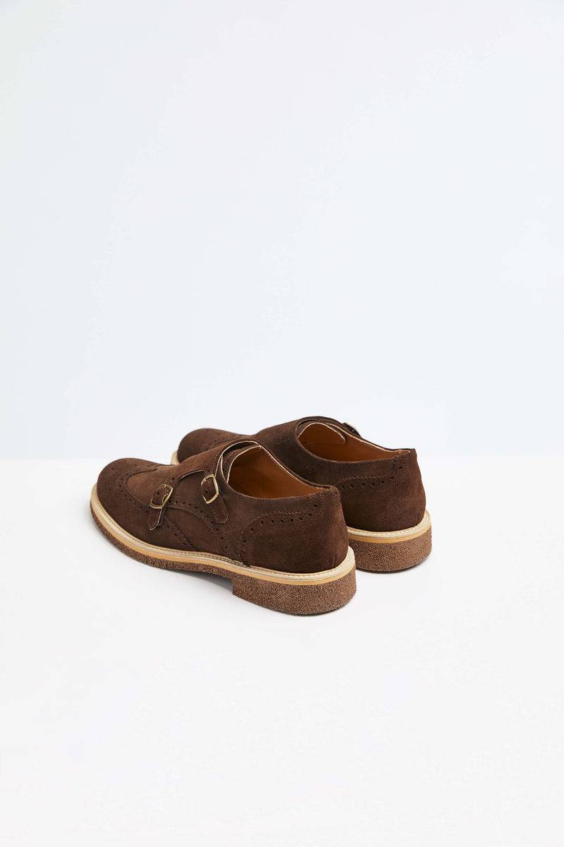 Lubiam Monkstrap in pelle marrone Monkstrap in pelle marrone In Saldo