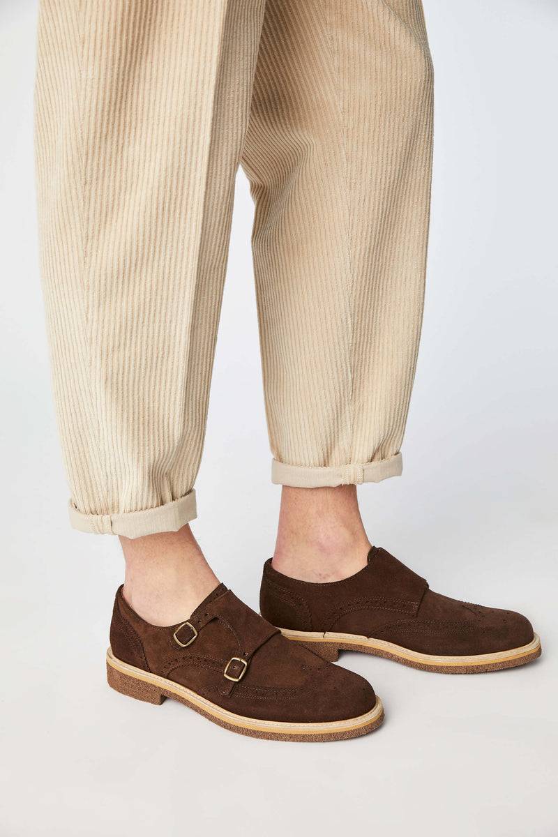 Lubiam Monkstrap in pelle marrone Monkstrap in pelle marrone In Saldo